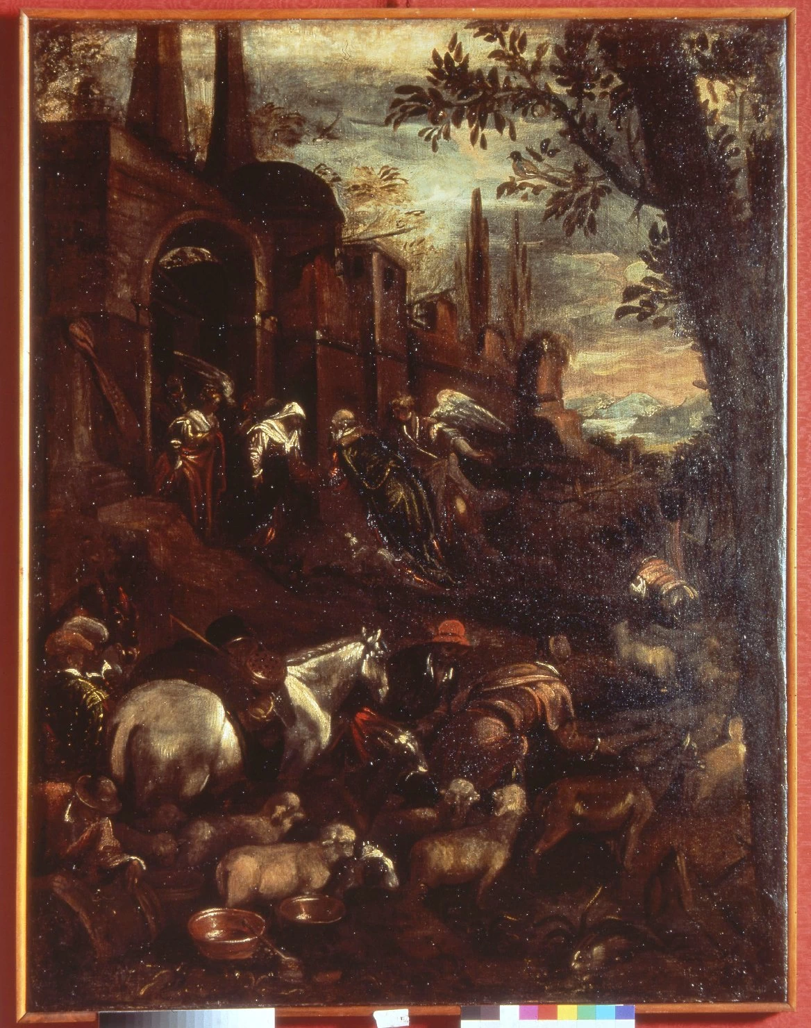 72-Leandro Dal Ponte, detto Bassano-incontro di Sant'Anna e San Gioacchino alla porta aurea - Museo Nazionale di Palazzo Reale, Pisa  